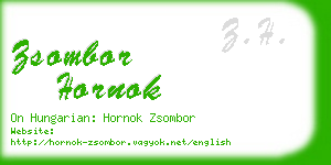 zsombor hornok business card